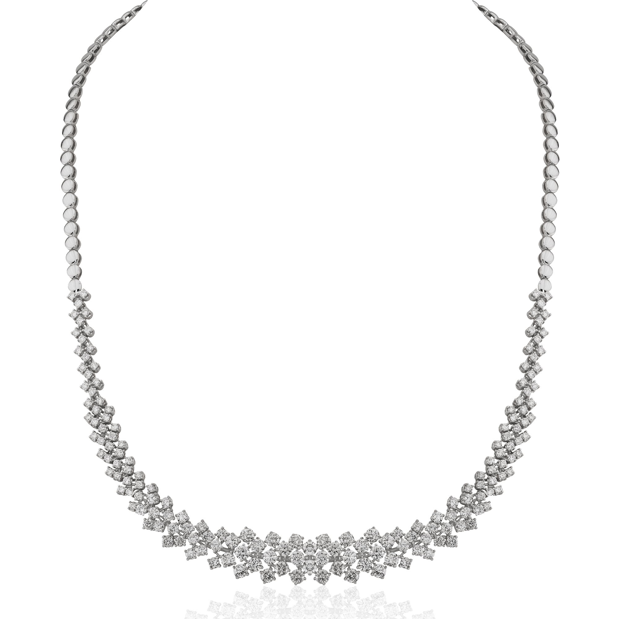 7,14 Ct. Diamond Design Necklace